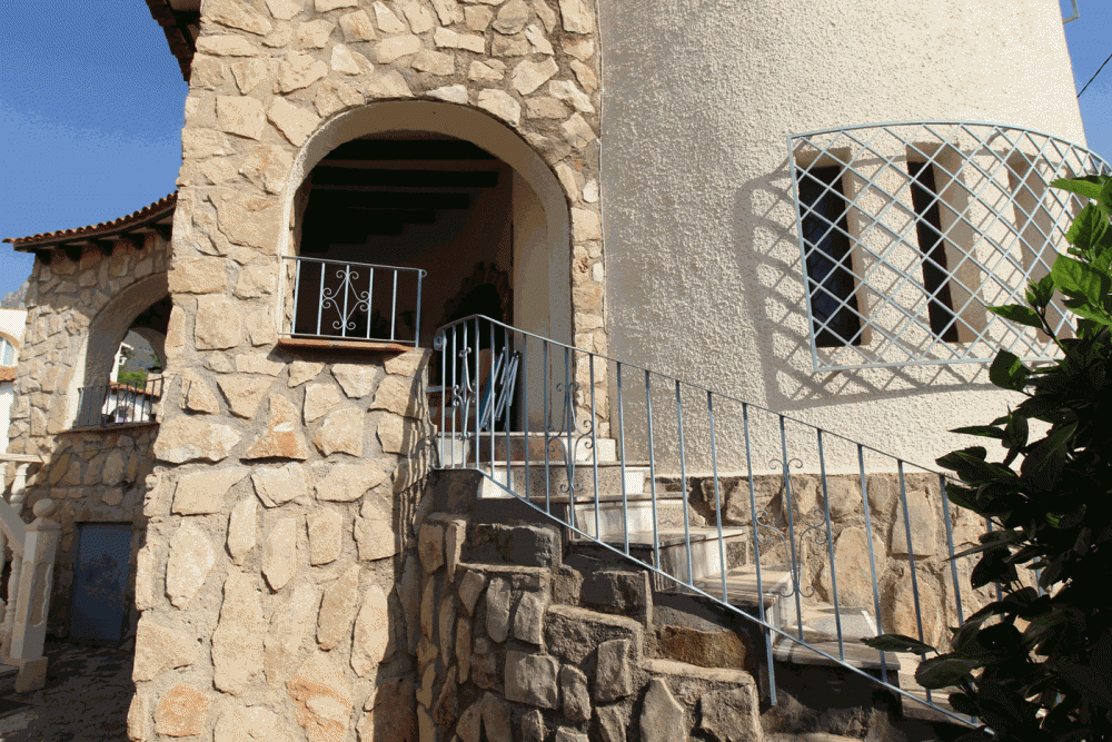 escaleras entrada
